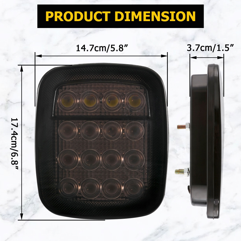 2 unids/set 16 LED luz trasera - Model Kit Jeep reseña y precio