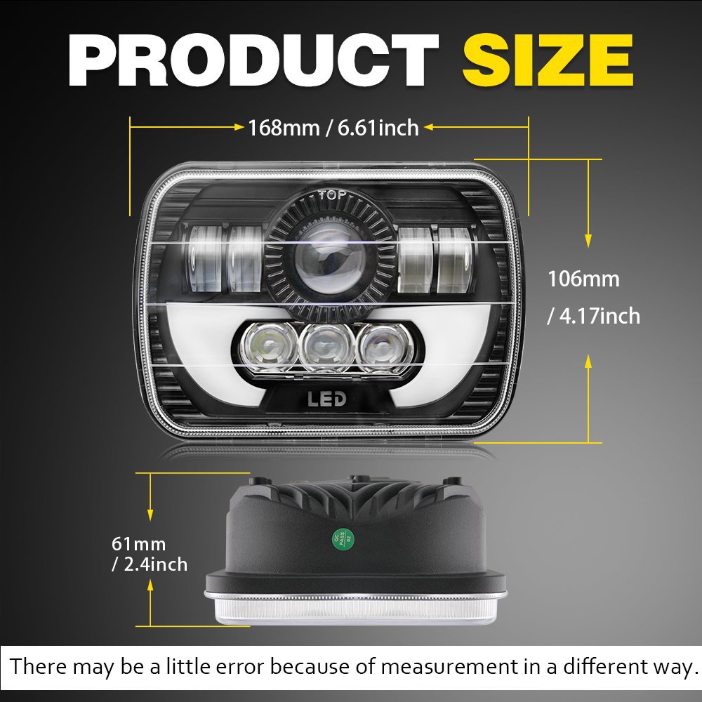 Luz LED H4 de 7 pulgadas para  - Model Kit Jeep reseña y precio
