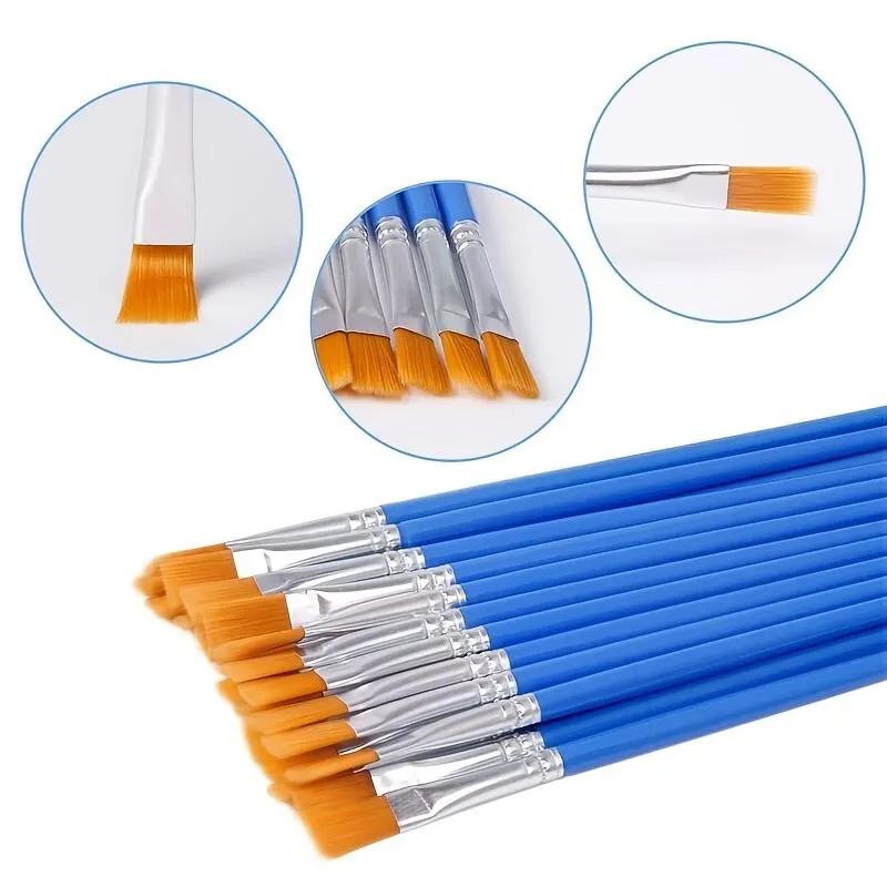 Pinceles Planos de Nylon con M - Plastic Model Paint reseña y precio