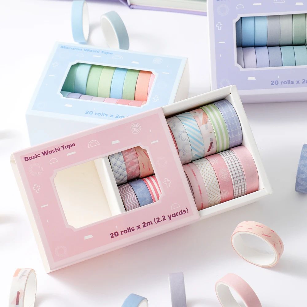 Juego de 20 rollos de cintas W - Masking Tape Thin reseña y precio
