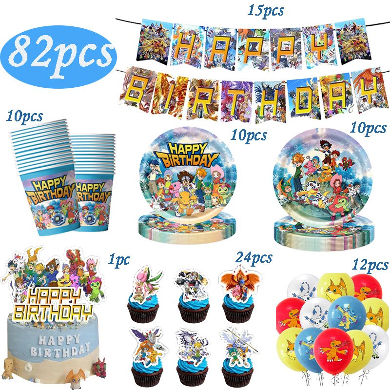 Kit de Decoración para Fiesta  - Model Kit Digimon reseña y precio
